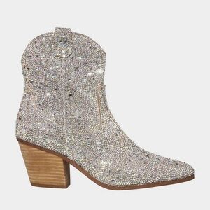 Betsey Johnson Diva Rhinestone Booties
